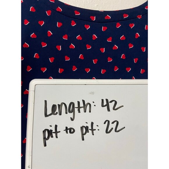 Torrid Women's Navy Blue Heart Midi Flutter Sleeve Dress Size 3x - Picture 8 of 8